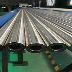 304 Stainless Steel ERW Pipes arranged in bundles for fabrication and general engineering use